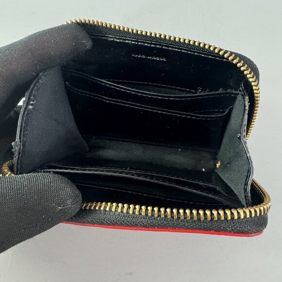 Marc Jacobs LEATHER ZIP AROUND WALLET IN TRUE RED - Picture 4 of 15